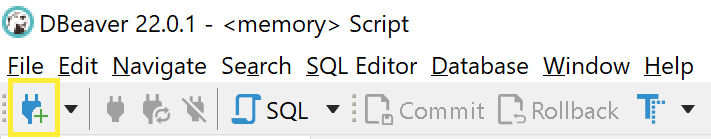 DBeaver New Database Connection DBeaver New Database Connection